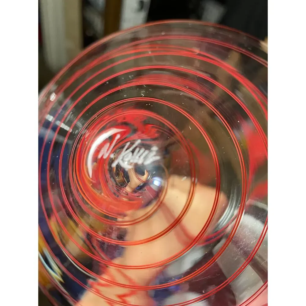 Signed Nicholas Kekic Rolling Red Wine Decanter - Blown Glass - Pre-owned